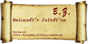 Beluzsár Zoltána névjegykártya
